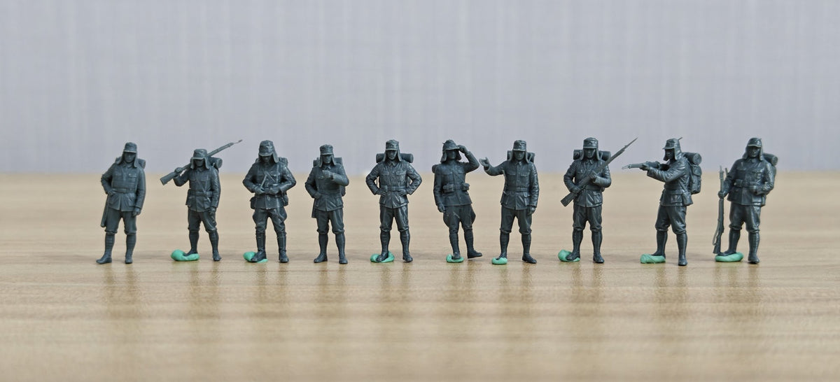WWII Japanese Infantry Miniature Figure Anti Japanese War Theme Static Soldier Model Scene Accessories MRY-SFW LYAF040
