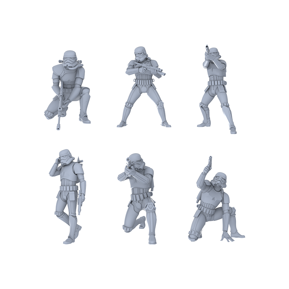 Yao's Studio LYGR005 Imperial Commando Miniatures Battle Board Plastic Model Star Wars Miniature Landscape 1set