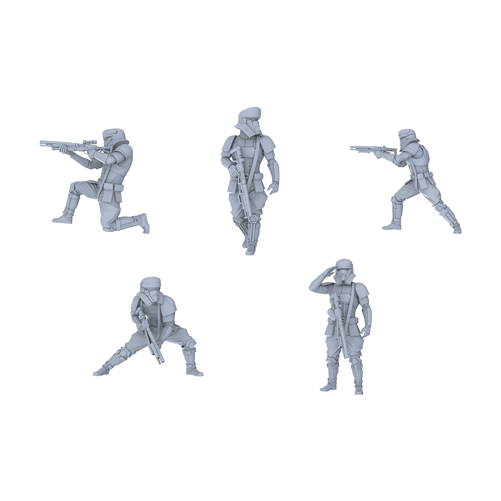 Yao's Studio LYGR006 Imperial Tank Assault Team Miniatures War Game Plastic Model Star Wars Miniature Landscape 1set