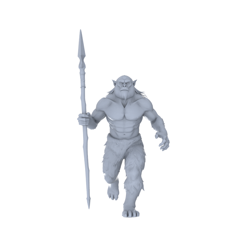 MRY-SFW LYGR094 Medieval savage war flag resin white model miniature soldier scene character figure hand painted