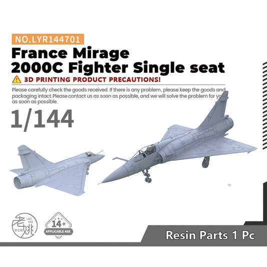 Yao's Studio LYR701 1/144(96,100,120,160,192,220) Fighter Aircraft Military Model Kit France Mirage 2000C Single seat
