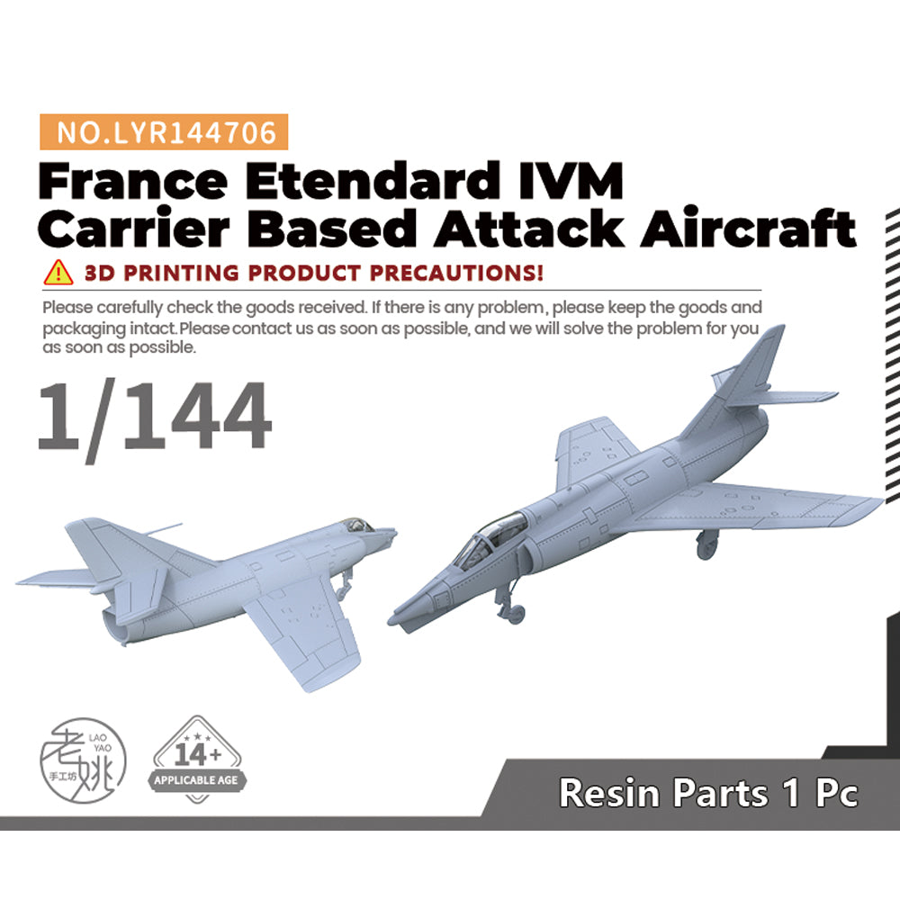 Yao's Studio LYR706 Fighter Aircraft Military Model Kit France Etendard IVM Carrier Based Attack Aircraft