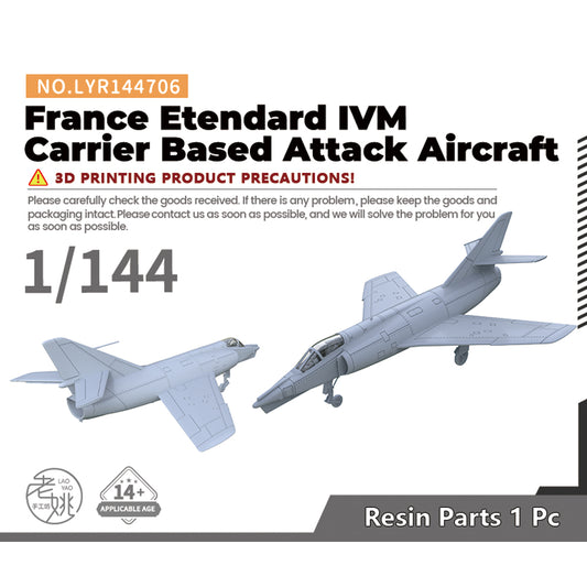 Yao's Studio LYR706 1/144(96,100,120,160,192,220) Fighter Aircraft Military Model Kit France Etendard IVM Carrier Based Attack Aircraft
