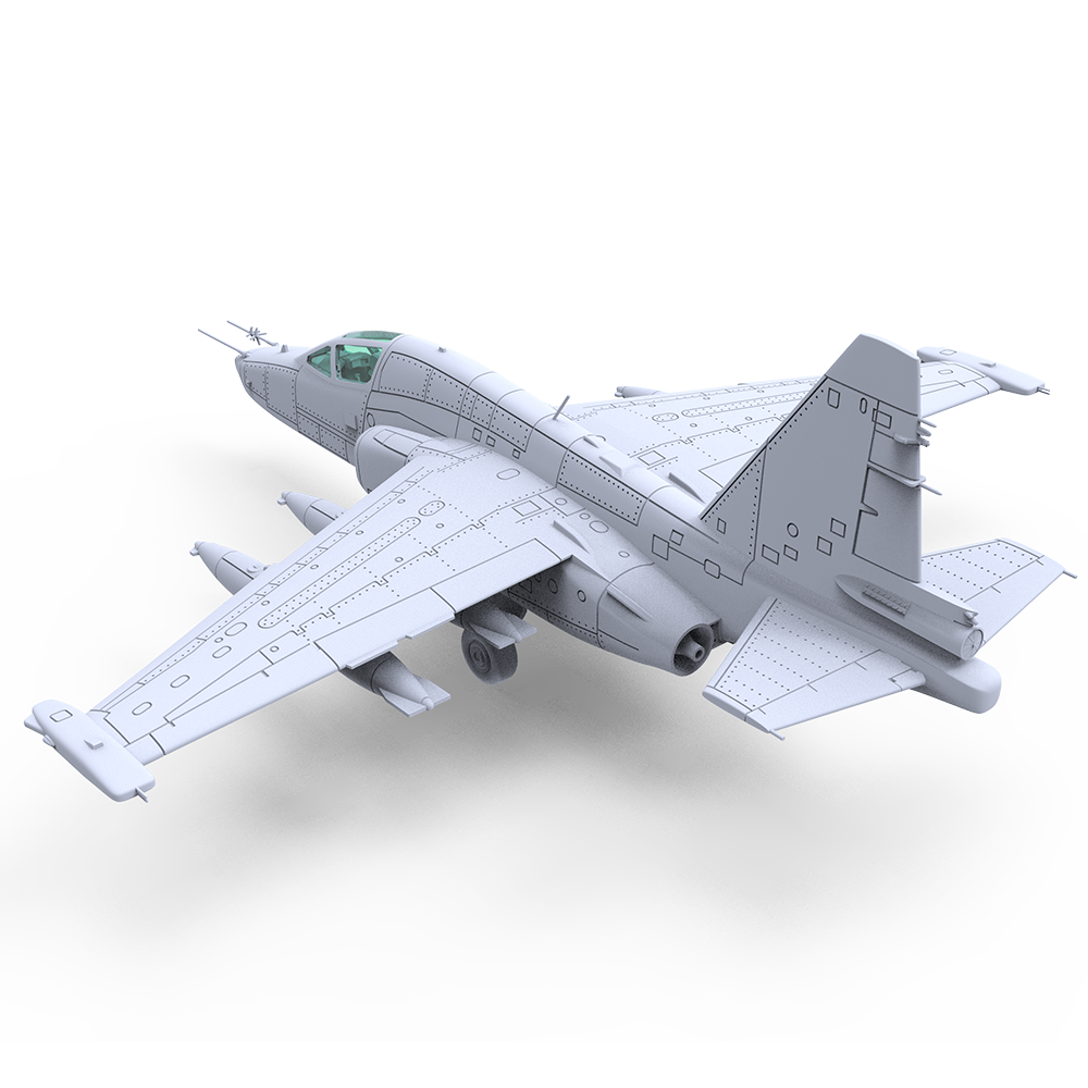 Yao's Studio LYR909A 1/350 Military Model Kit Soviet SU-39 Attack Aircraft Touch Down
