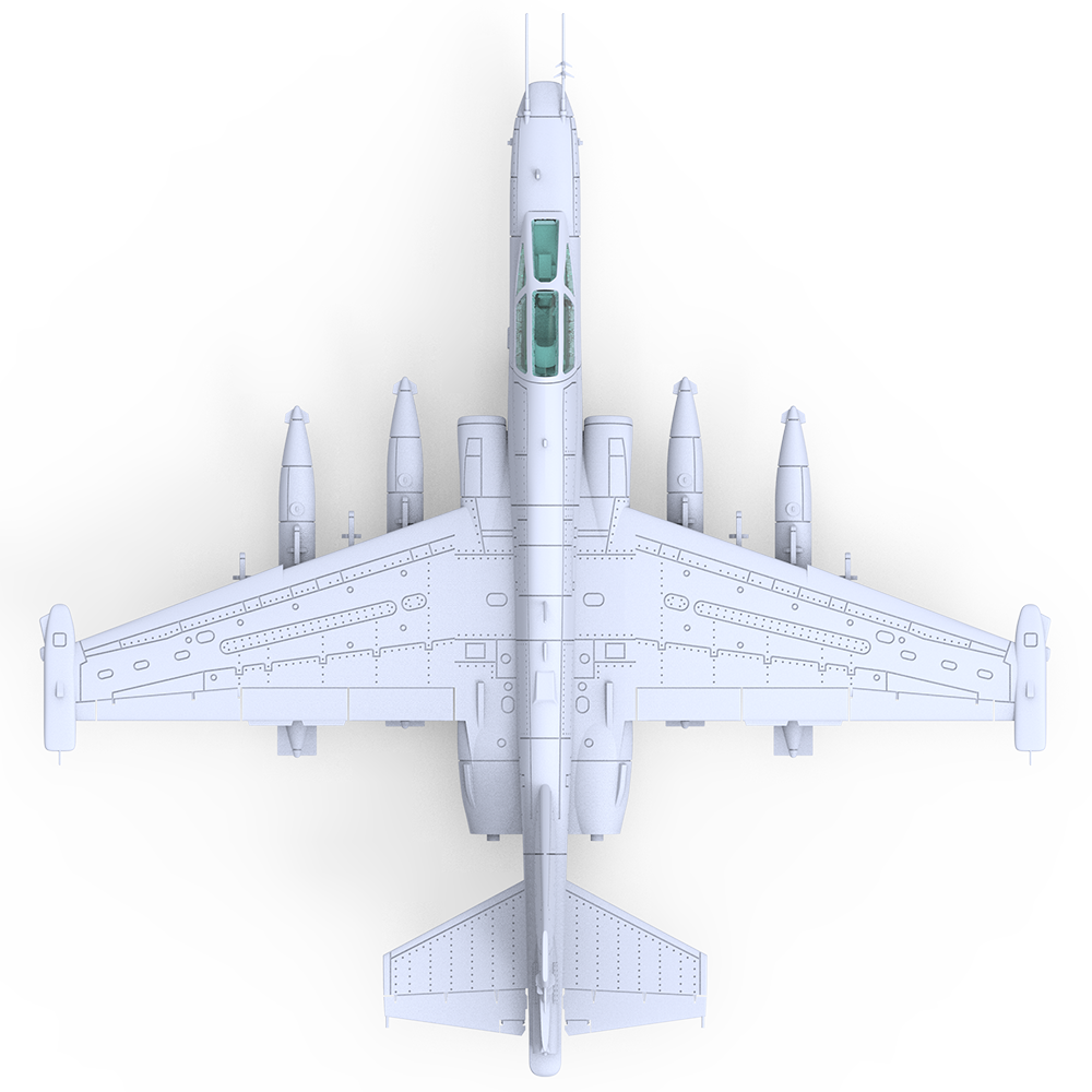 Yao's Studio LYR909A 1/350 Military Model Kit Soviet SU-39 Attack Aircraft Touch Down