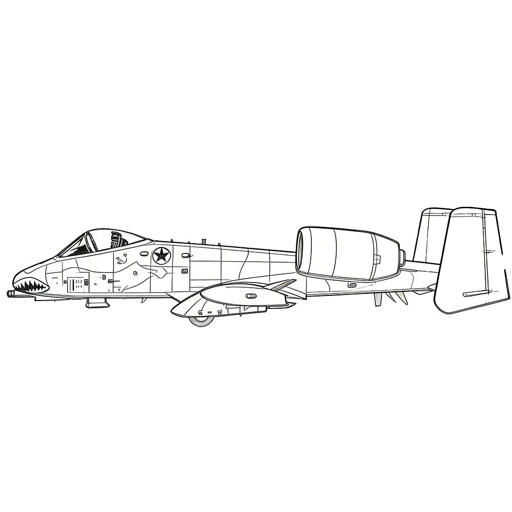 LYR264 Military Model US A-10A Thunderbolt II (Early) Strike Aircraft