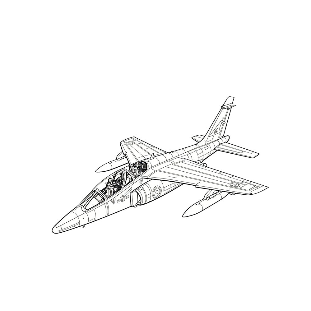 LYR265 Military Model France Alpha Jet E Strike Aircraft