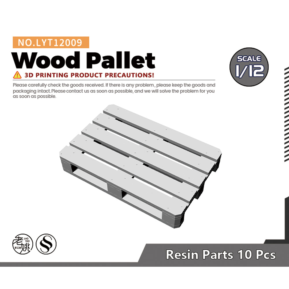 Yao's Studio LYT009 Miniature Factory Building Military Car Railroad Track Accessory Props Diorama Scenery Wood Pallet