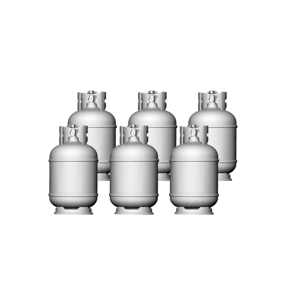 Yao's Studio LYT047 Miniature Factory Building Military Car Railroad Track Accessory Props Diorama Scenery Propane Gas Tank For Model Railroads Display Prop