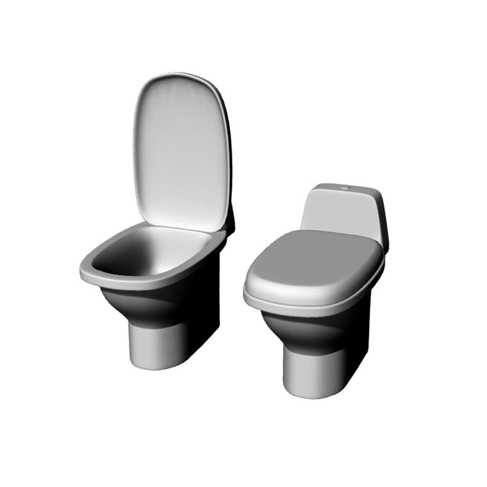 Yao's Studio LYT083 Miniature Factory Building Military Car Railroad Track Accessory Props Diorama Scenery Closestool Flush Toilet