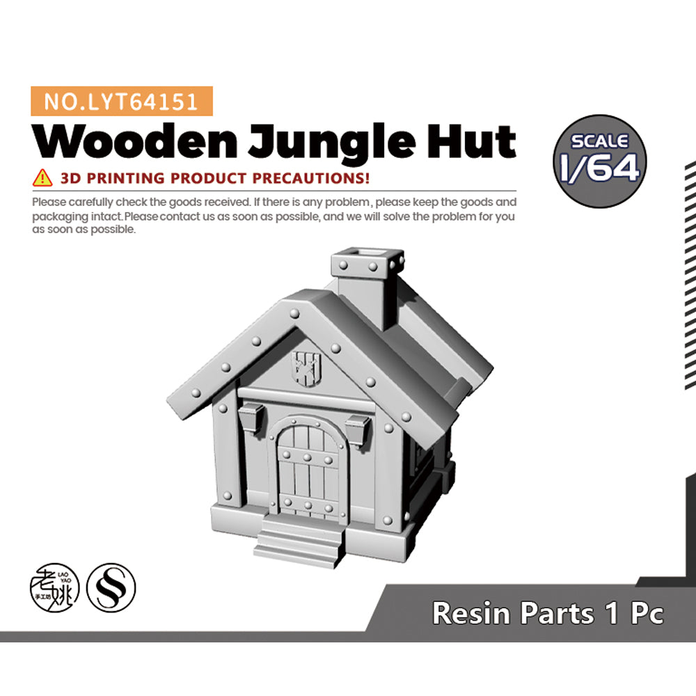 Yao's Studio LYT151 Wooden Jungle Hut Diecast toys car diorams