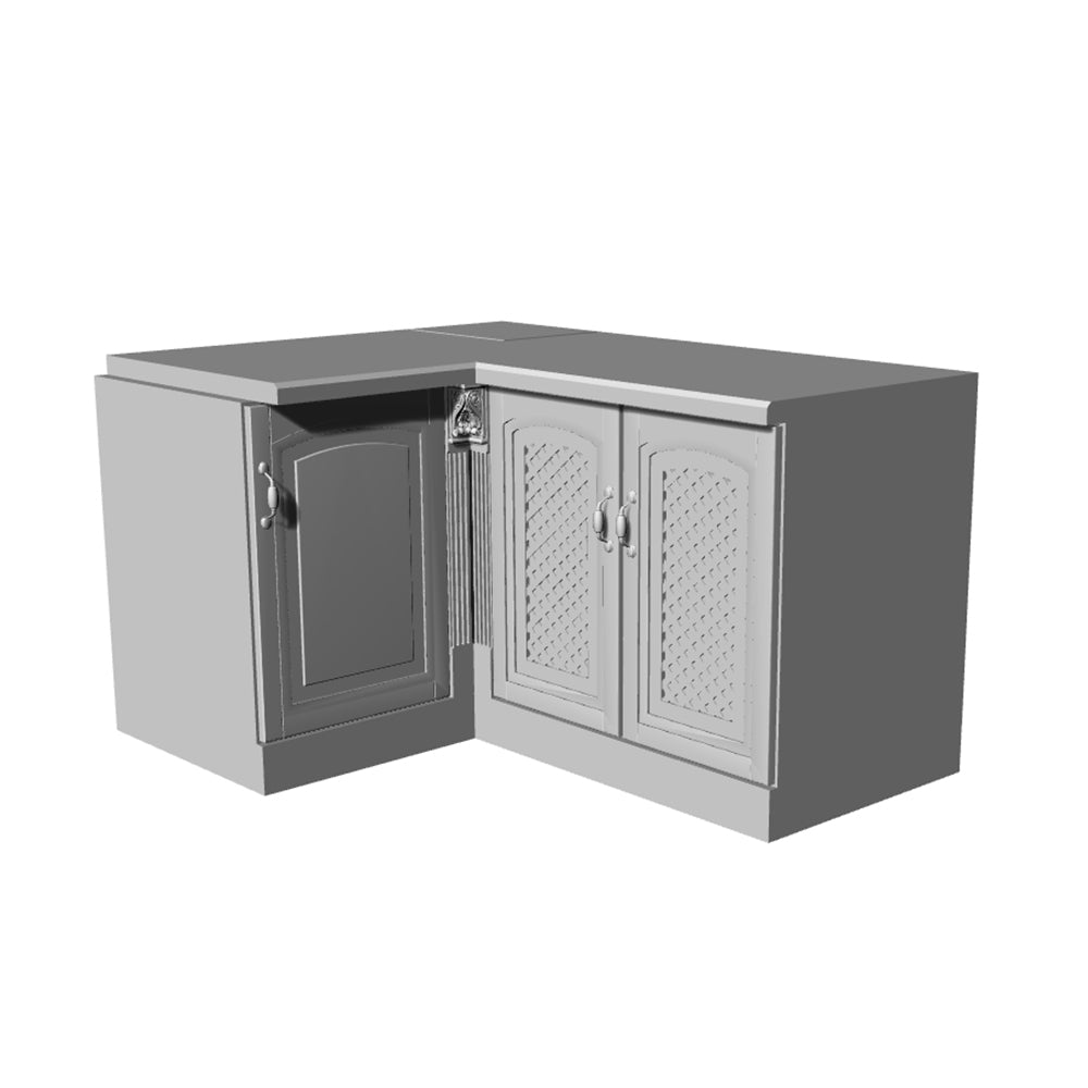 Yao's Studio LYT224 Low Storage Cabinet L-Shaped Cabinet Diecast toys car diorams