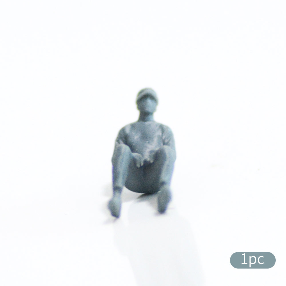 Yao's Studio LYT400 The Characters In The Camping Scene Of The Railway Model HO/OO/Z/N/TT Railroad Miniature Accessory Display Props