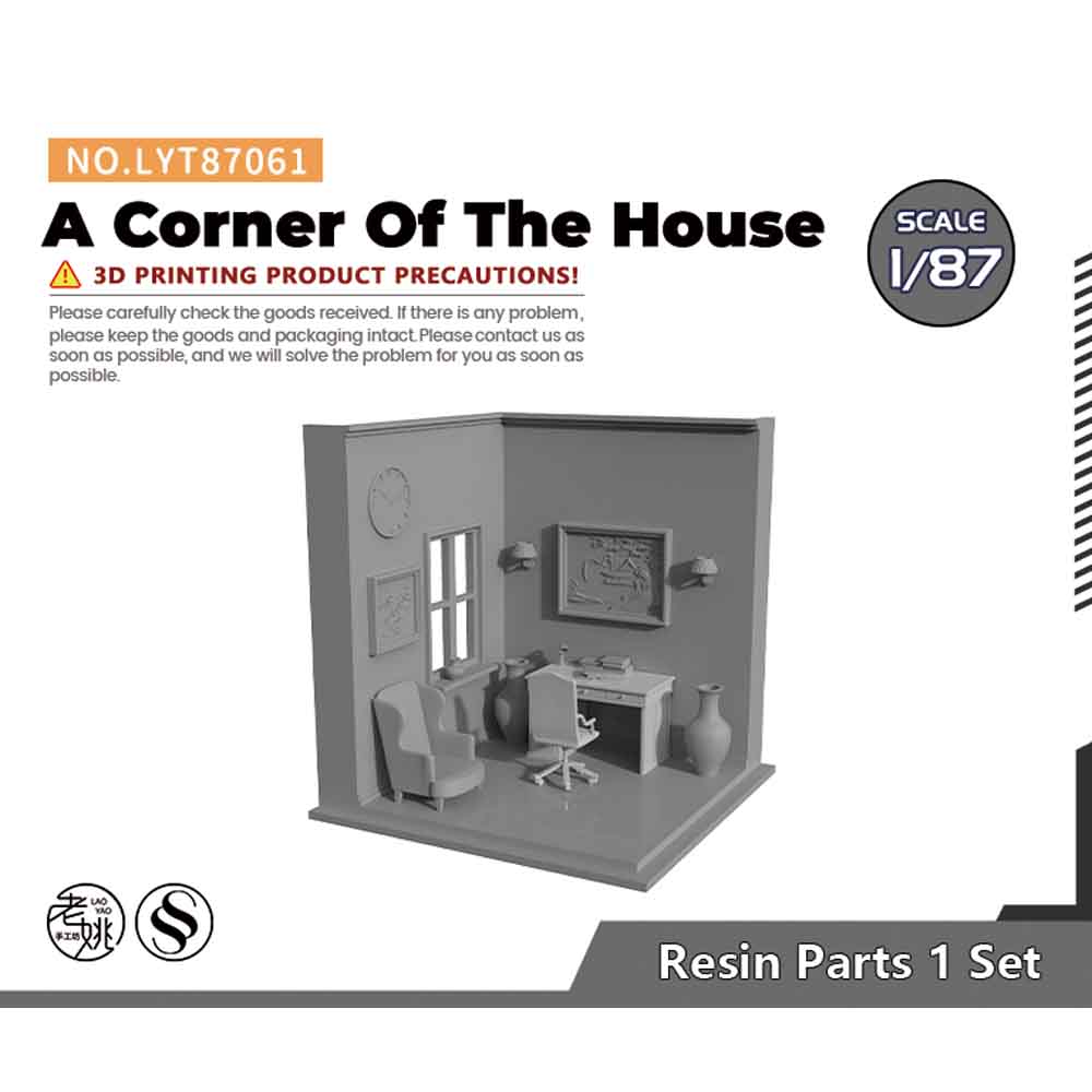 Yao's Studio LYT061 A Corner Of The House HO/OO/Z/N/TT Railroad Miniature Diorama House Building