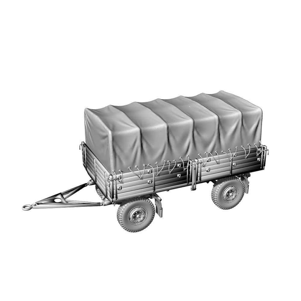 Yao's Studio LYT121 Garage Trailer HO/OO/Z/N/TT Railroad Warehouse Dock Transportation Miniature Military Car