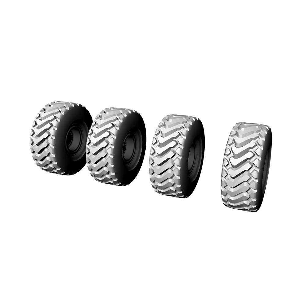 Yao's Studio LYT135 Engineering Vehicle Tires HO/OO/Z/N/TT Railroad Miniature Accessory Display Props