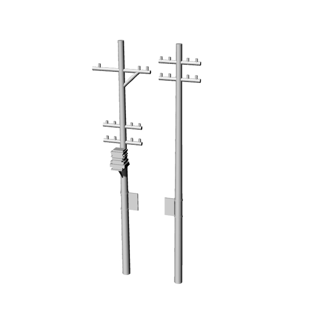 Yao's Studio LYT149 Electric Poles HO/OO/Z/N/TT Railroad Miniature Accessory Display Props