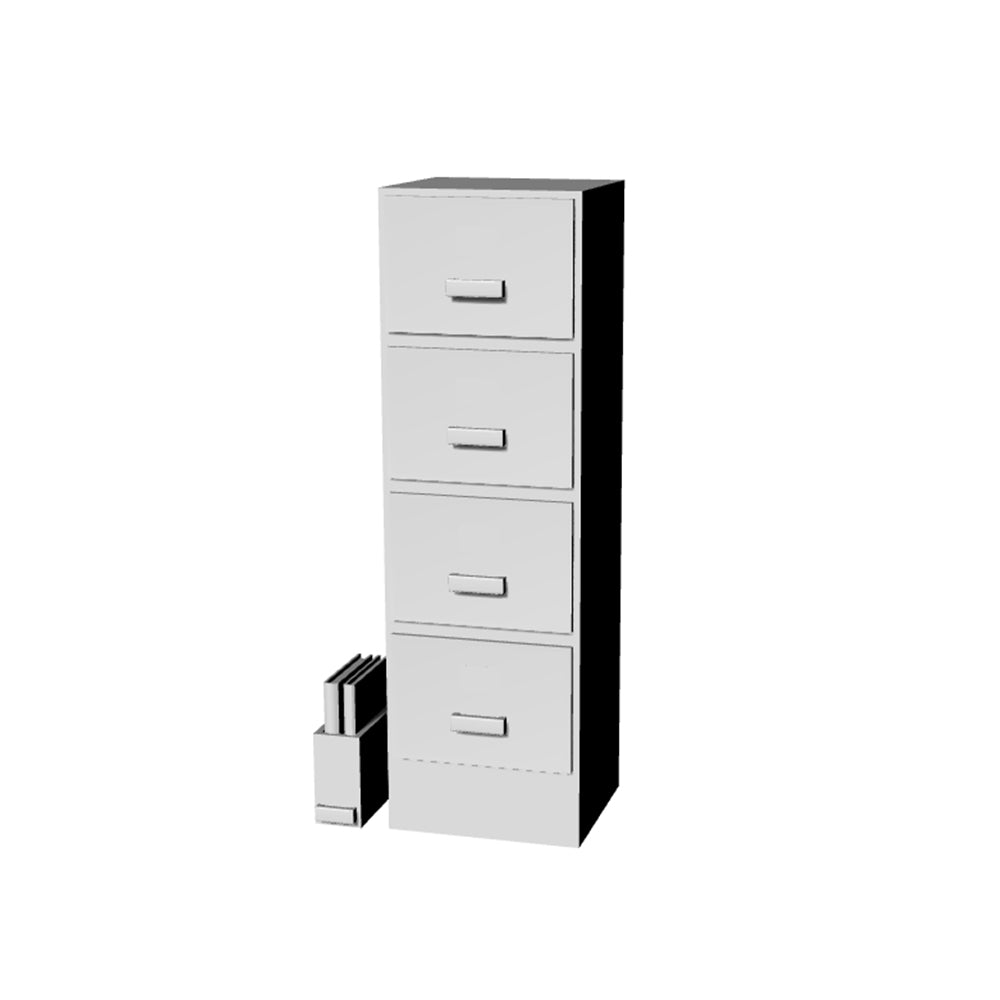 Yao's Studio LYT155 Tin File Cabinet HO/OO/Z/N/TT Railroad Miniature Accessory Display Props