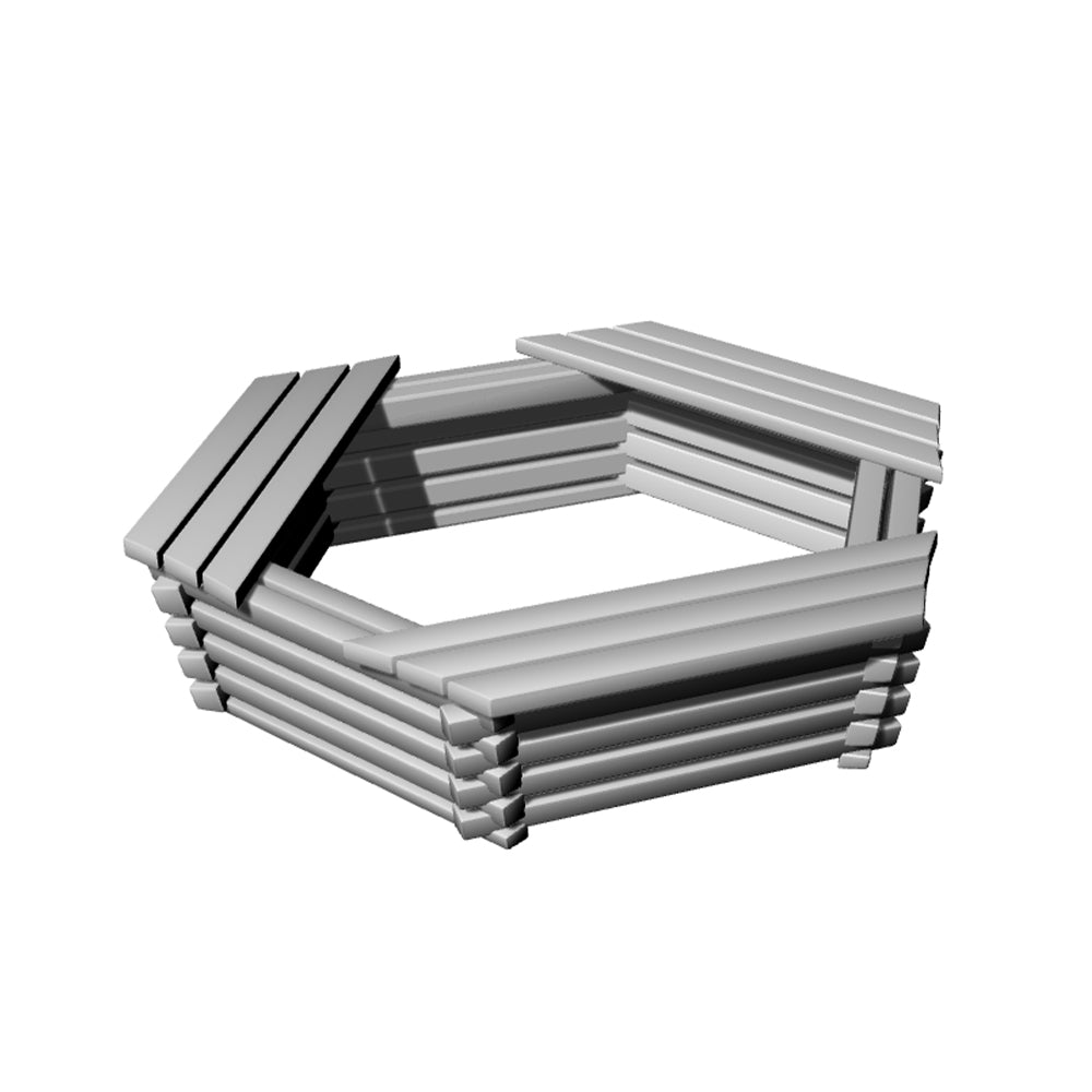 Yao's Studio LYT173 Flower Bed Seats HO/OO/Z/N/TT Railroad Miniature Accessory Display Props