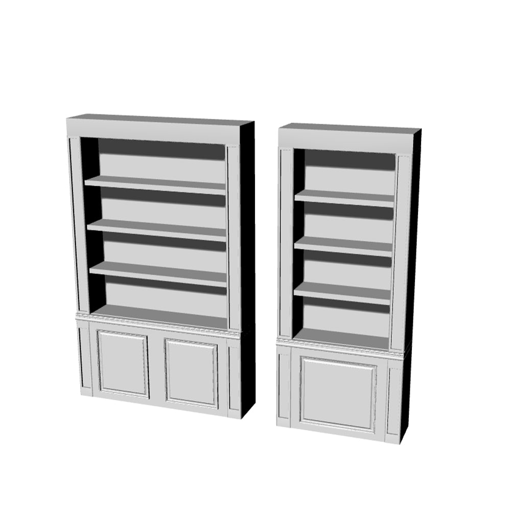 Yao's Studio LYT230 Bookcase HO/OO/Z/N/TT Railroad Miniature Accessory Display Props