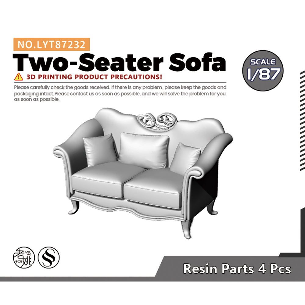 Yao's Studio LYT232 2 Seater Sofa HO/OO/Z/N/TT Railroad Miniature Accessory Display Props