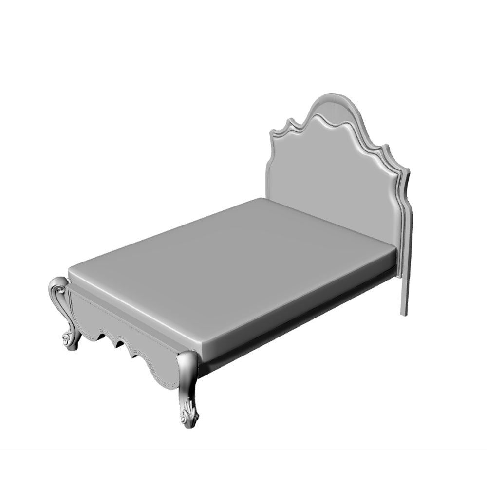 Yao's Studio LYT236 Double Bed HO/OO/Z/N/TT Railroad Miniature Accessory Display Props