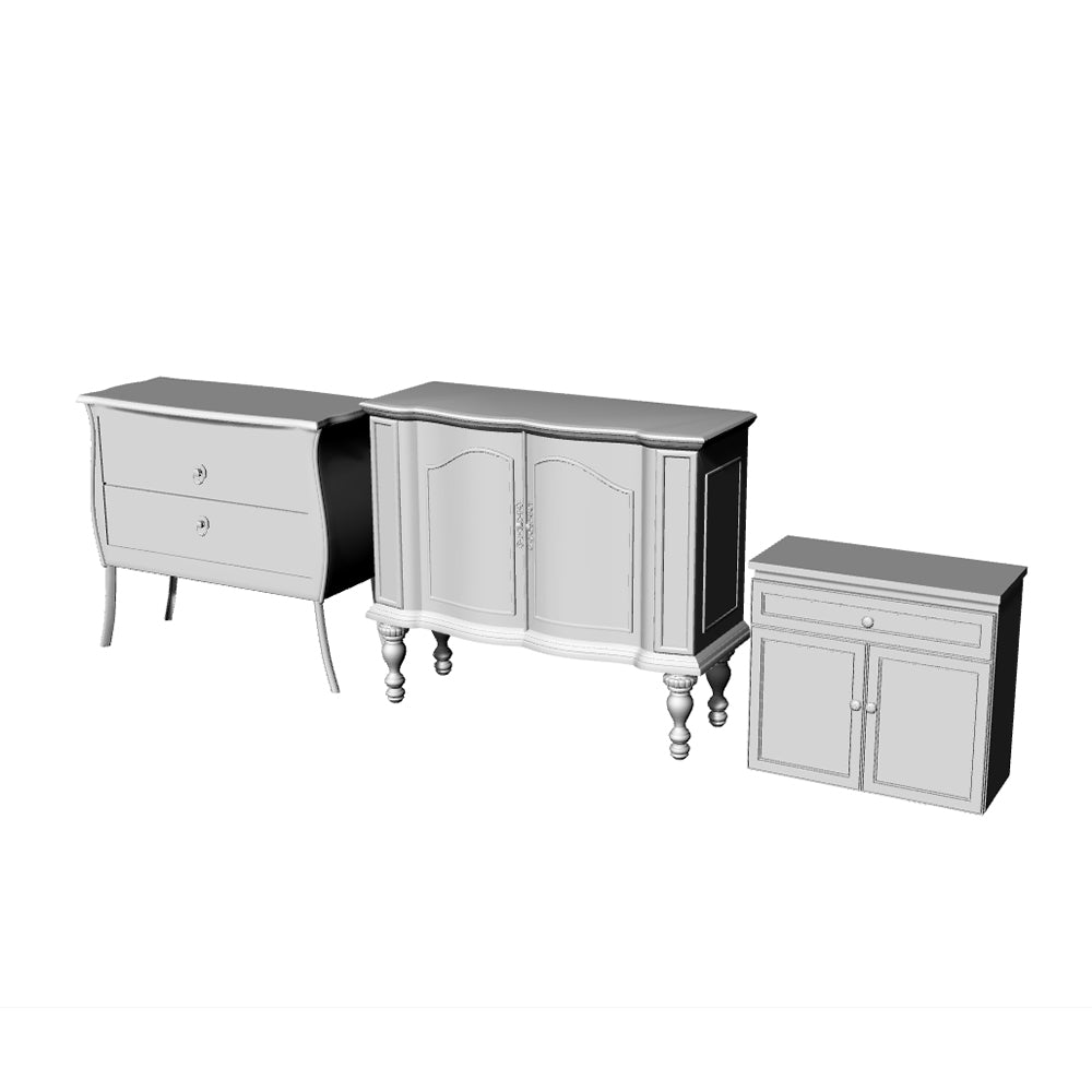 Yao's Studio LYT239 Storage Cabinet HO/OO/Z/N/TT Railroad Miniature Accessory Display Props