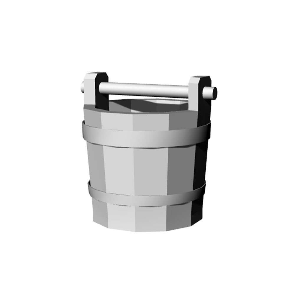 Yao's Studio LYT249 Wooden Buckets HO/OO/Z/N/TT Railroad Miniature Accessory Display Props