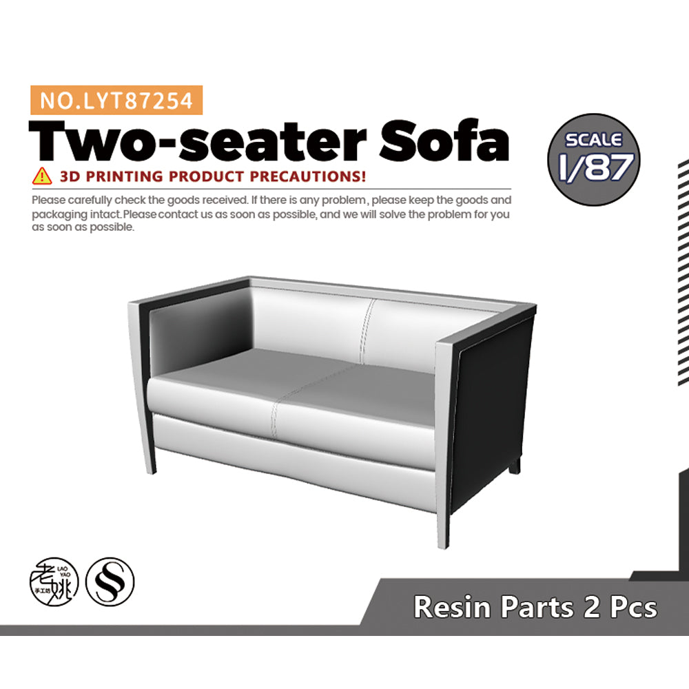 Yao's Studio LYT254 2 Seater Sofa-1 HO/OO/Z/N/TT Railroad Miniature Accessory Display Props