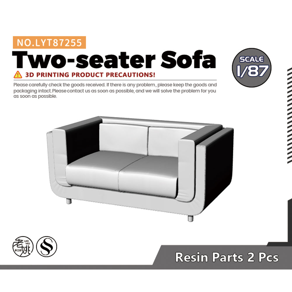Yao's Studio LYT255 2 Seater Sofa-2 HO/OO/Z/N/TT Railroad Miniature Accessory Display Props