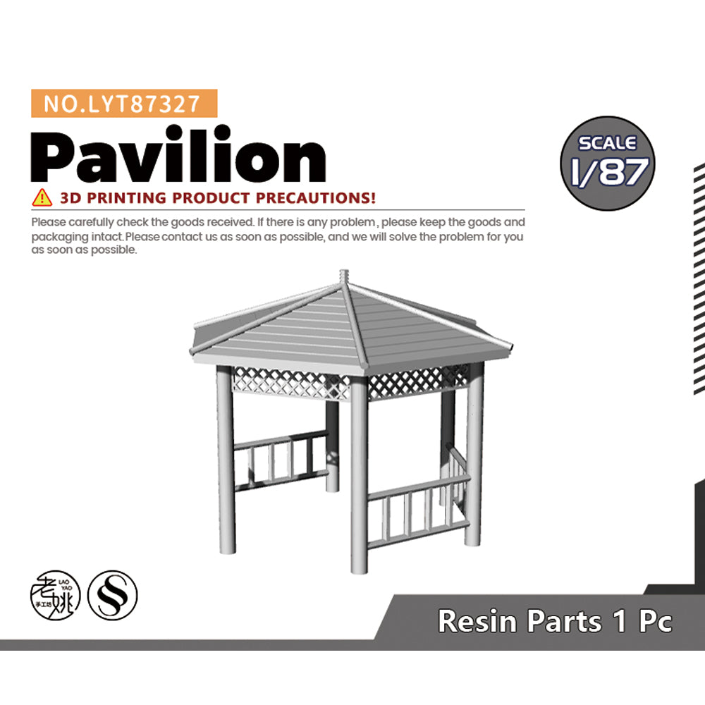Yao's Studio LYT327 Pavilion HO/OO/Z/N/TT Railroad Miniature Accessory Display Props