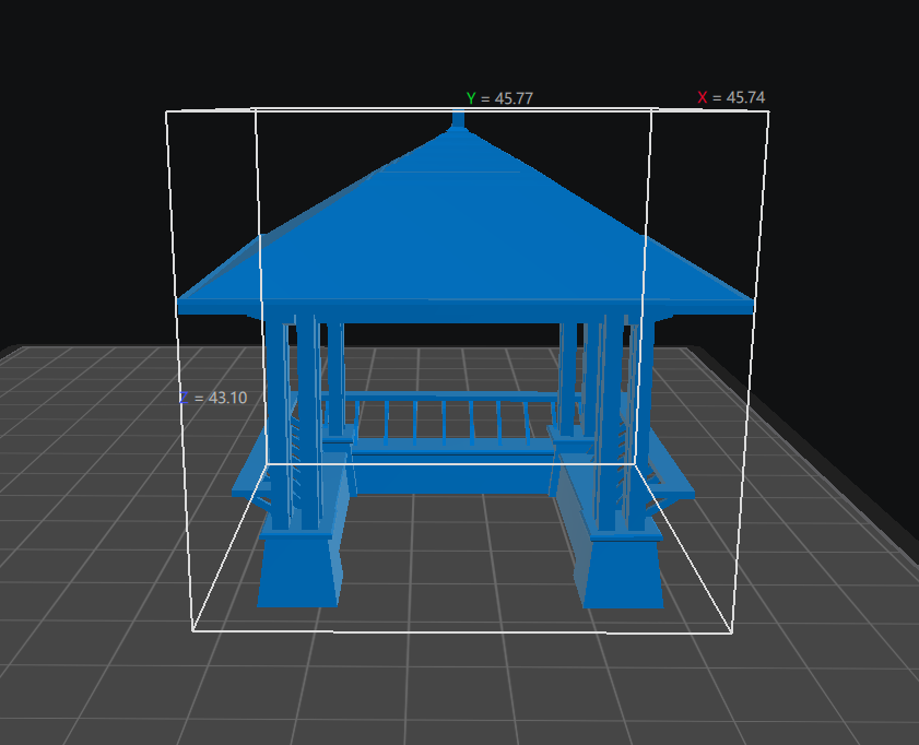 Gazebo Square Pavilion Chinese Style Building MRY-SFW LYT87328