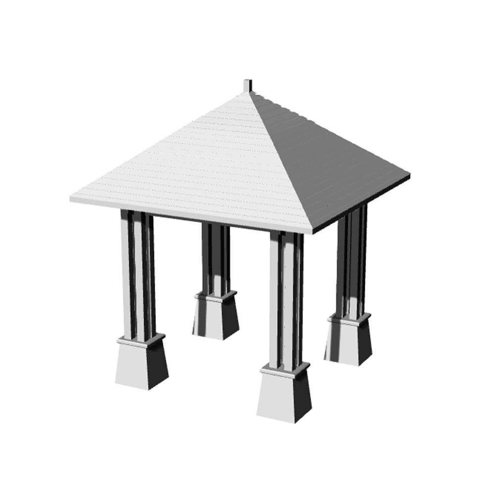 Yao's Studio LYT331 Pavilion HO/OO/Z/N/TT Railroad Miniature Accessory Display Props