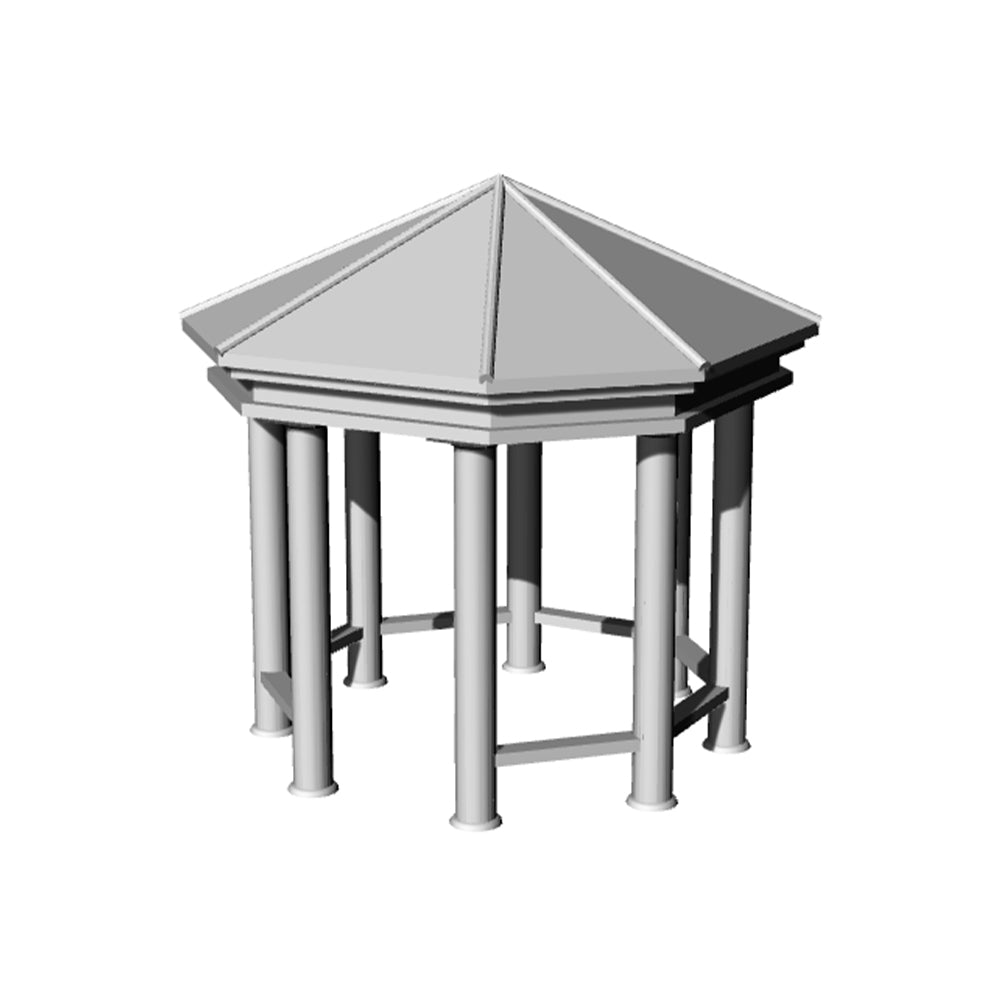 Yao's Studio LYT333 Pavilion HO/OO/Z/N/TT Railroad Miniature Accessory Display Props