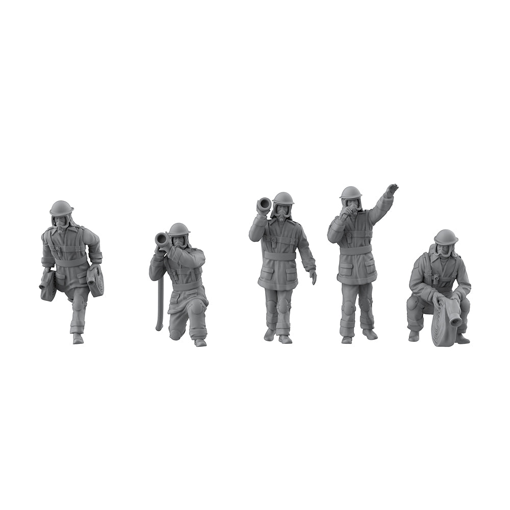 Yao's Studio LYT344 Firefighter Rescue Team HO/OO/Z/N/TT Railroad Miniature Accessory Display Props