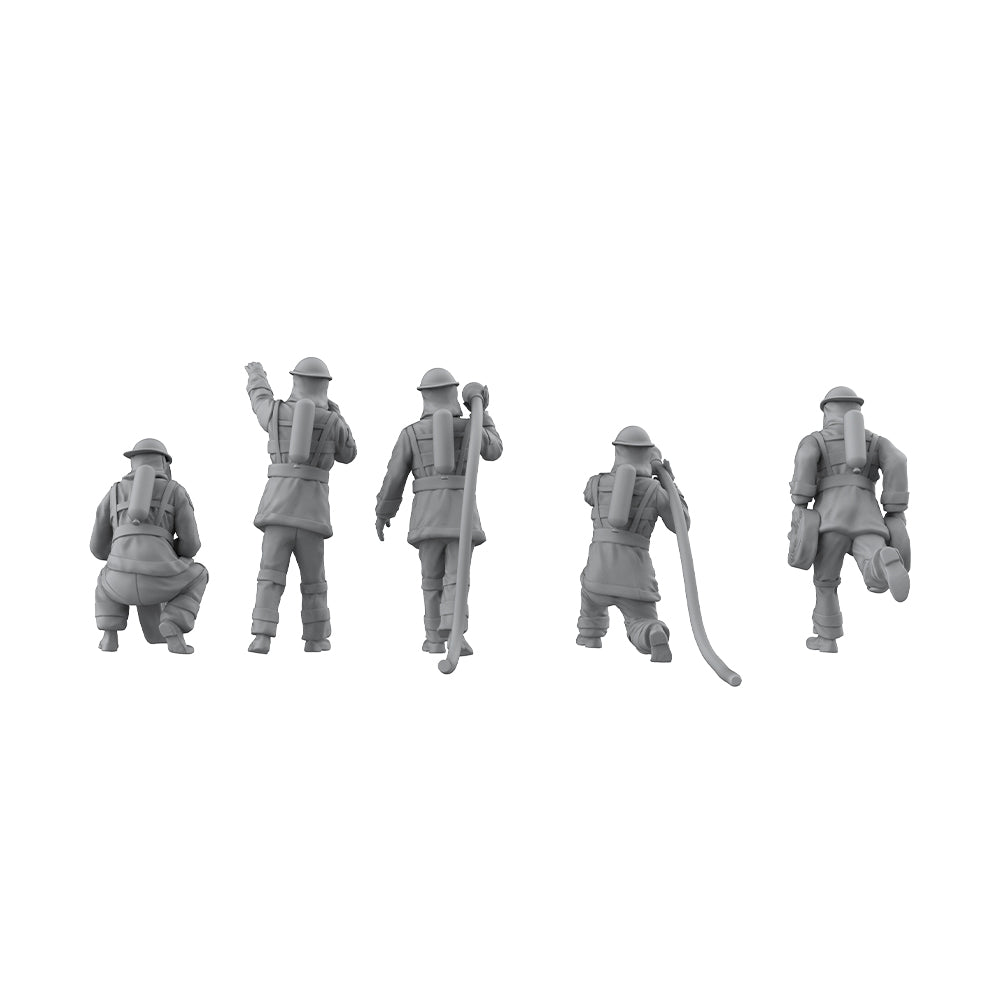 Yao's Studio LYT344 Firefighter Rescue Team HO/OO/Z/N/TT Railroad Miniature Accessory Display Props