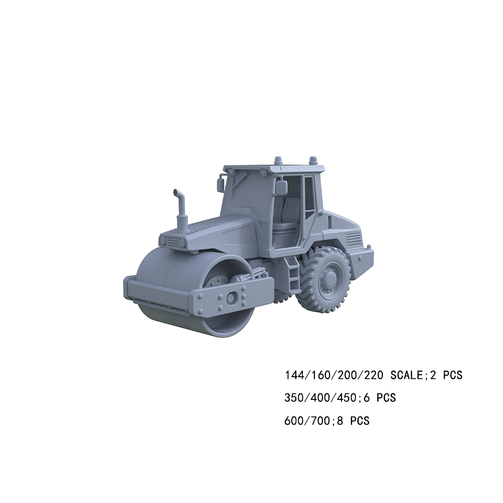 Yao's Studio LYTA023 3D Printed Road Roller Model Kits Construction Diorama & Hobby Accessories