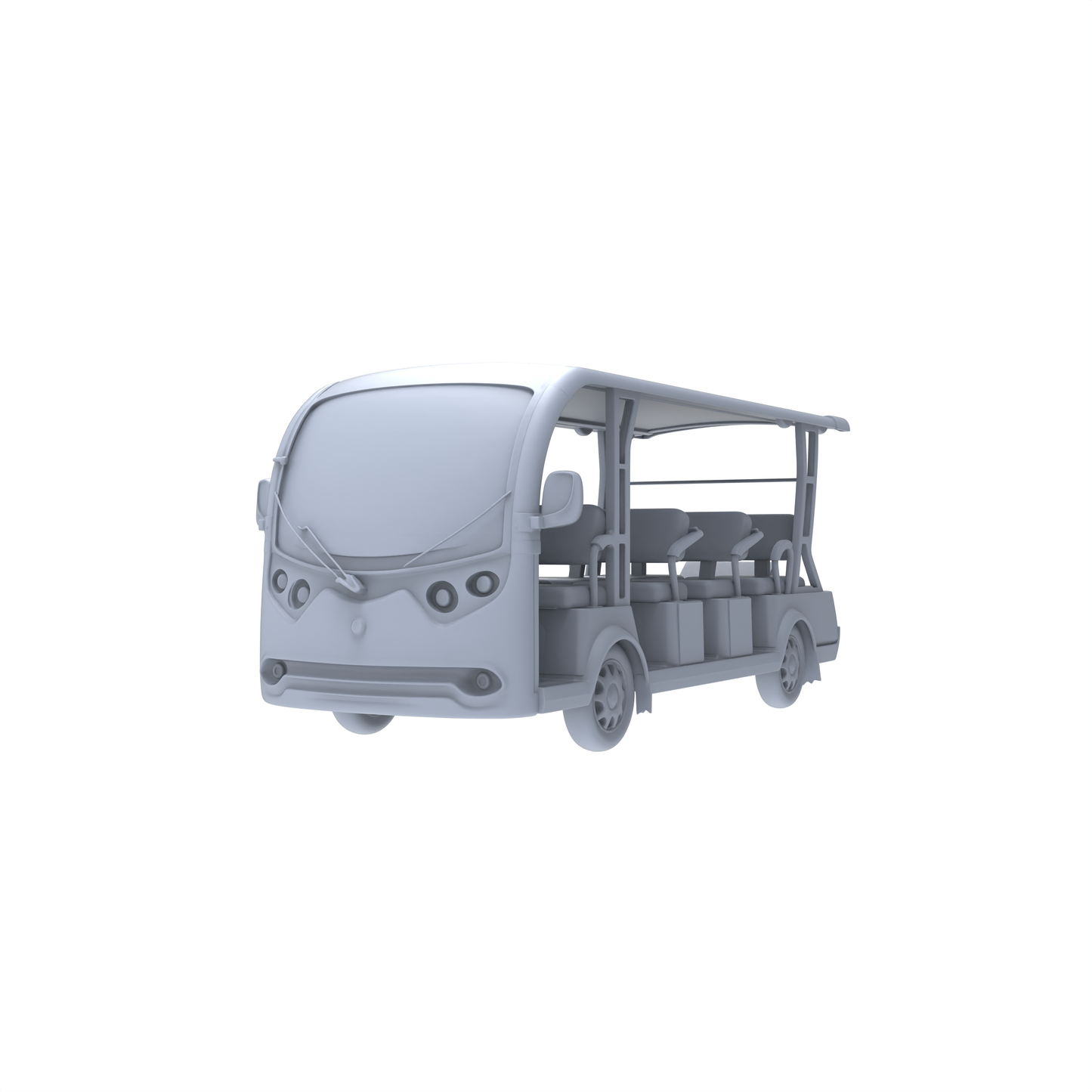Yao's Studio LYTA052 Resort Shuttle Cart (Unpainted) - High-Detail for Hobbyists & Scenic Tour Scene Building