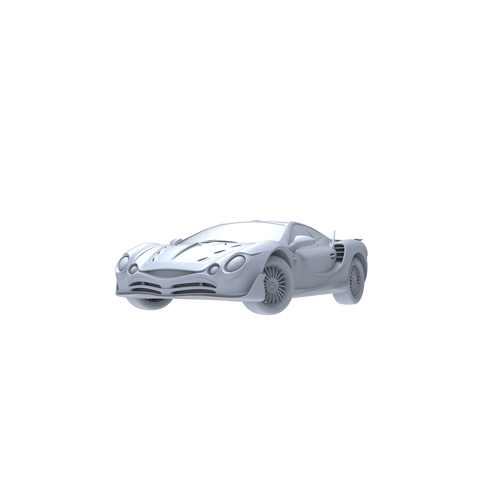 Yao's Studio LYTA087 Legendary Performance Sports Car - Unpainted Resin Kit for Hobbyists & Collectors