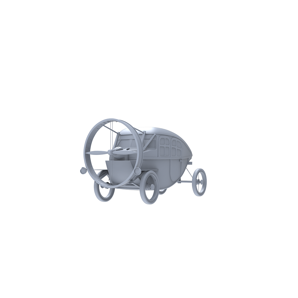 Yao's Studio LYTA088 Early Concept Flying Vehicle - Unpainted Resin Kit for Hobbyists & Sci-Fi Enthusiasts