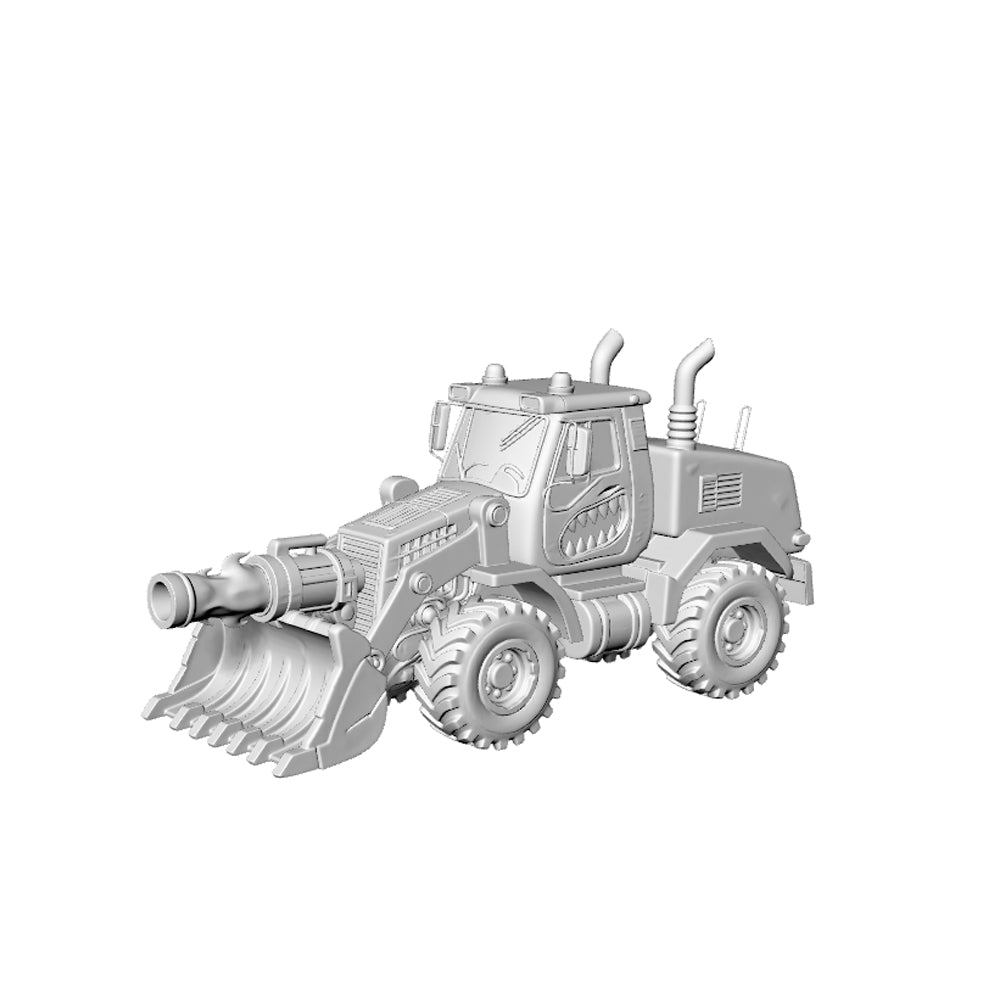 MRY-SFW LYTA175 Wasteland Armed Bulldozer - Zombie Apocalypse Obstacle Removal Vehicle 3D Print N Scale