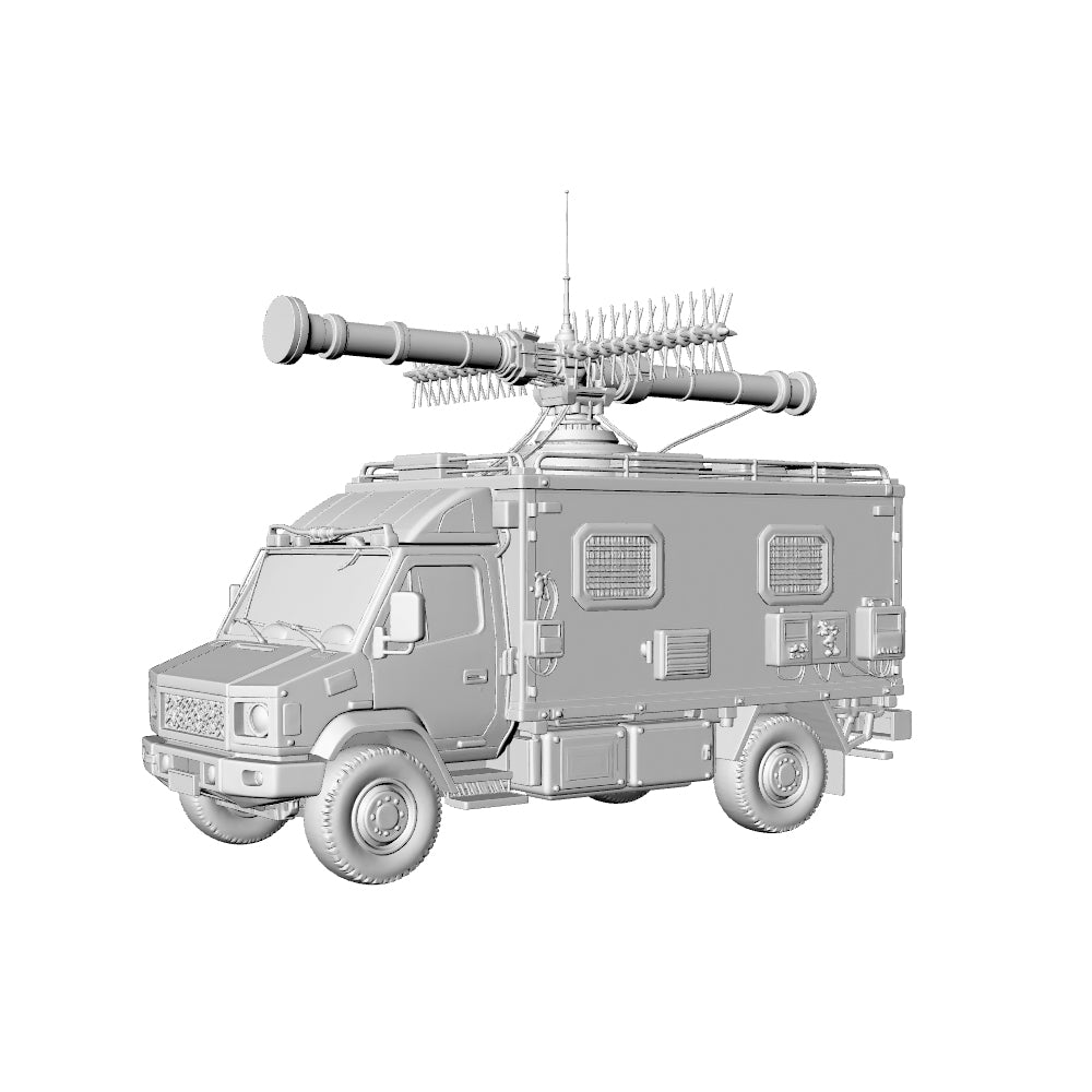 MRY-SFW LYTA181 Wasteland Mobile Communications Van - Radio – LCD 3D printed resin model kit, image 1
