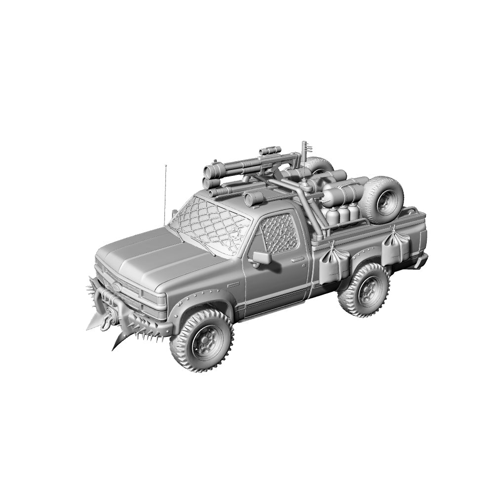 MRY-SFW LYTA182 Mad Max Style Apocalypse Truck 3D Printed Wargame Terrain Add-On