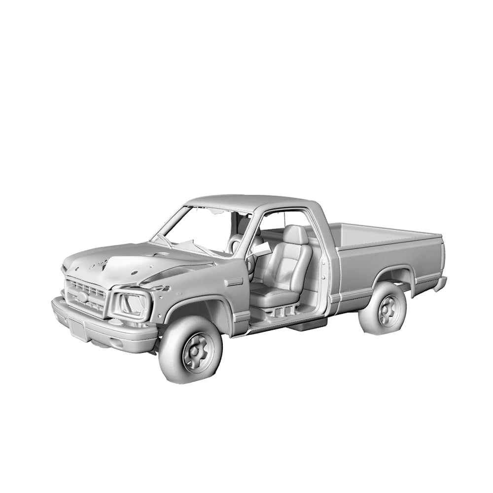MRY-SFW LYTA199 Damaged Ram Pickup Post-Apocalyptic Wargame Miniature