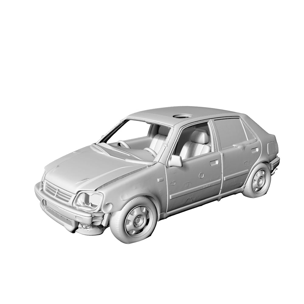 MRY-SFW LYTA202 Battle-Damaged City Car 3D Printed Wasteland Diorama Accessory