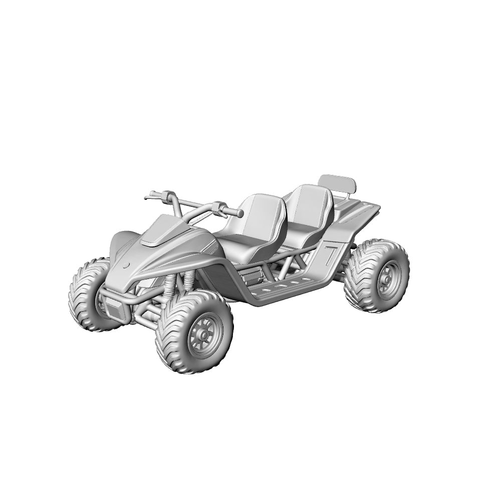 MRY-SFW LYTA205 3D Printed Adult 2-Seater Leisure Beach ATV Coastal Scene Miniature Model
