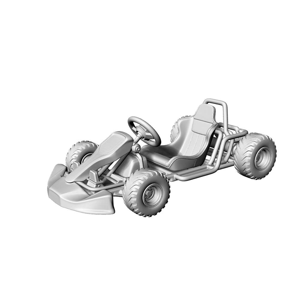 MRY-SFW LYTA209 3D Printed Adult Racing Beach Go-Kart Miniature Racing Scene Model
