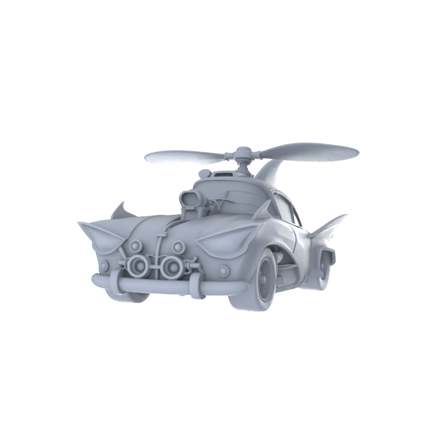 MRY-SFW LYTA217 Mad Max Style Flying Car Miniature Painting Diorama Building