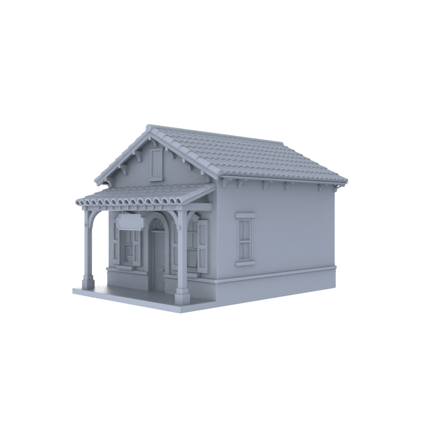MRY-SFW LYTB013 Miniature Scene Model American Country Retro Style Single Layer Independent Shop