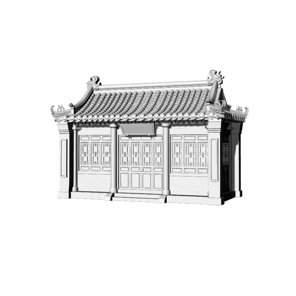 MRY-SFW LYTB052 Miniature Scene Model Chinese Tang Dynasty Architecture Model Single Layer Shop